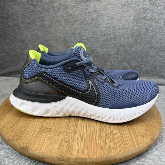 Nike Renew Run Shoes Mens Size 9 Blue Neon Running Training Sneakers CK6357-400 main image 5